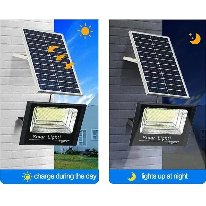 Solar Flood Light with Remote & Separate Panel — photo 4