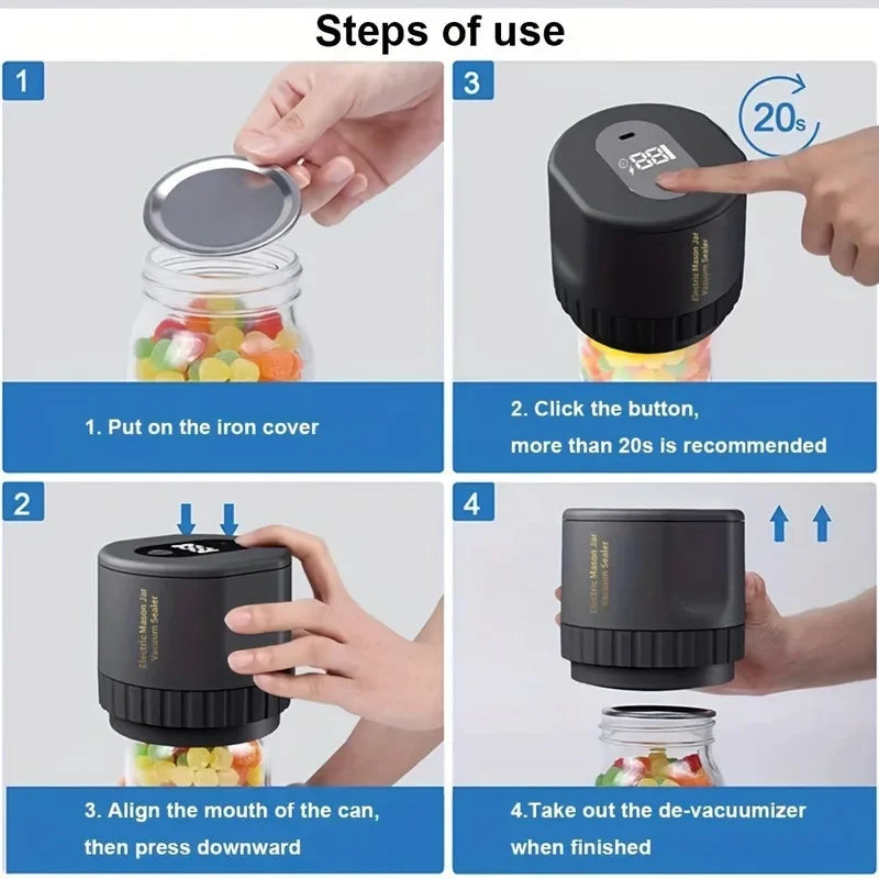 Electric Mason Jar Vacuum Sealer Kit — photo 2