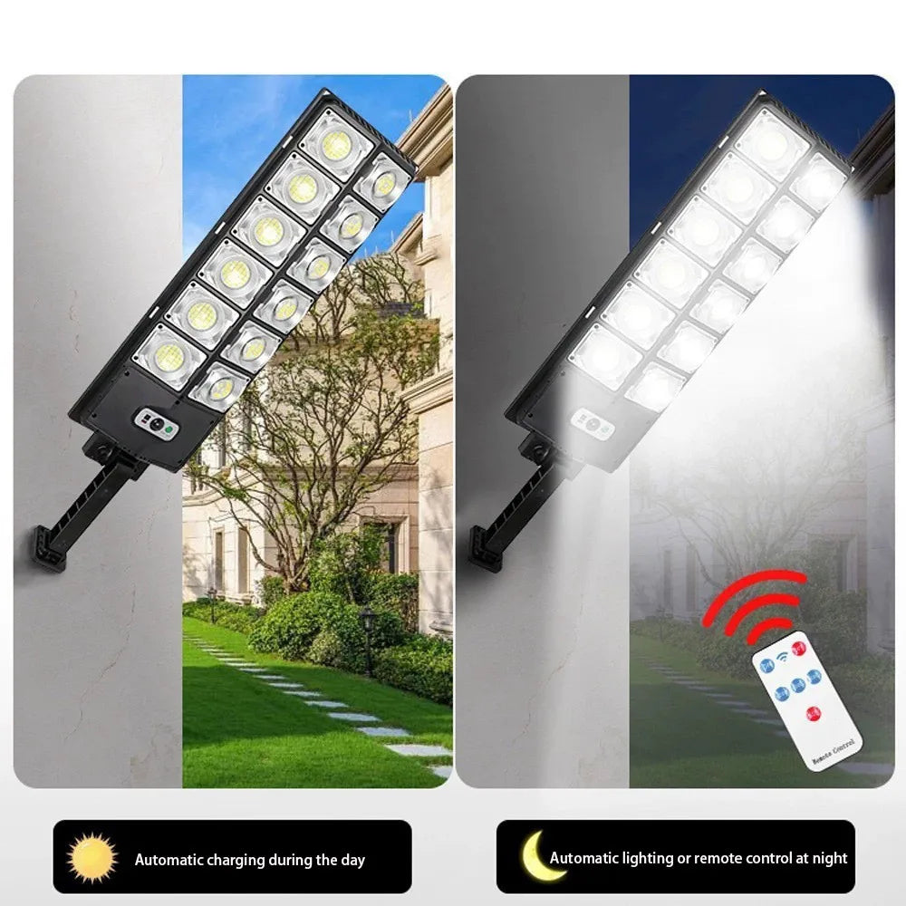 Solar Wall & Street Light with Motion Sensor & Remote — photo 1