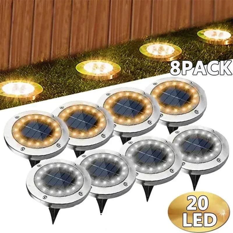 Solar Ground Lights — Warm White — photo 2