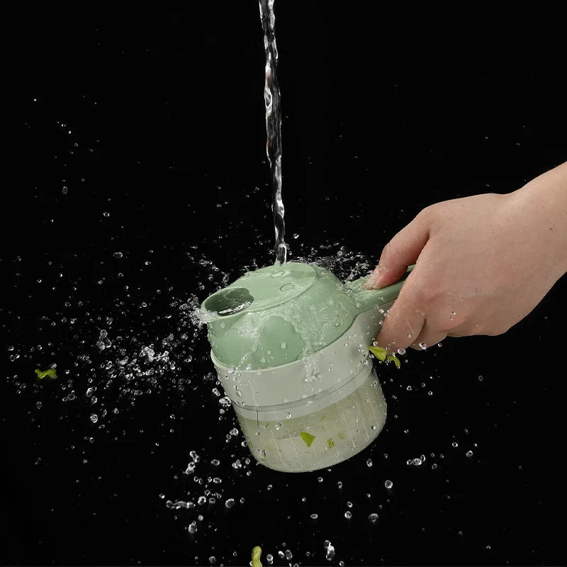 Cordless 4-in-1 Vegetable Chopper & Slicer — photo 5