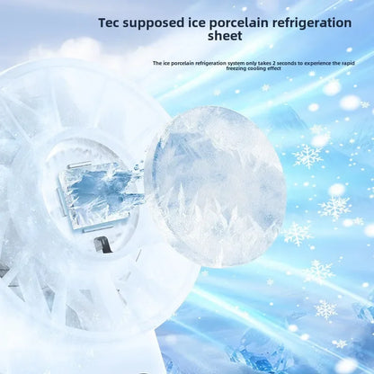 Handheld Turbo Fan with Ice-Cooling Plate — photo 3