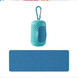 Instant Cooling Towel with Carry Case — Blue — photo 1