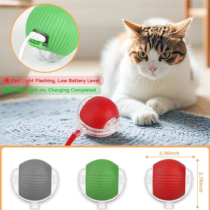 Smart Rolling Ball Cat Toy with Tail — photo 2