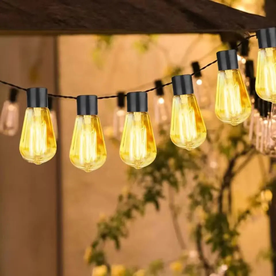 Solar Festoon String Lights — 5 m, 10 Bulbs — photo 3
