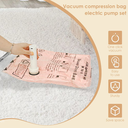 Vacuum Storage Bags with Electric Pump — 8 Pack — photo 2