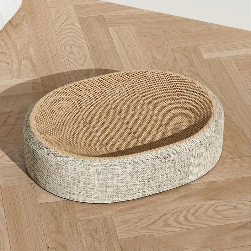 Oval Sisal Cat Scratcher Bed — photo 1