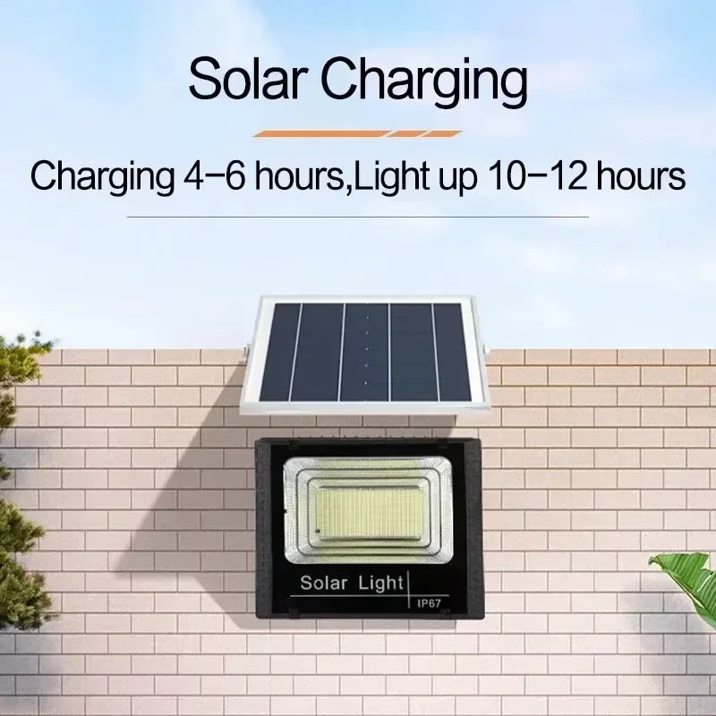 Solar Flood Light with Remote & Separate Panel — photo 3