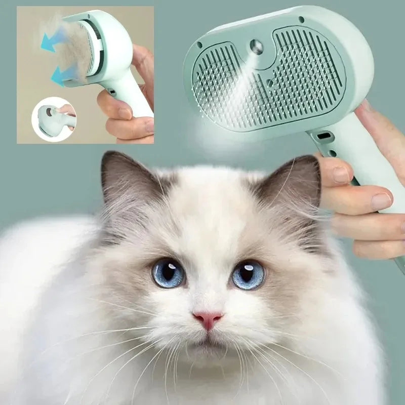 Self-Cleaning Mist Spray Pet Brush — photo 1