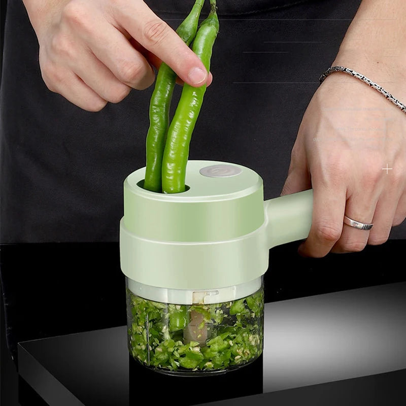 Cordless 4-in-1 Vegetable Chopper & Slicer — photo 4