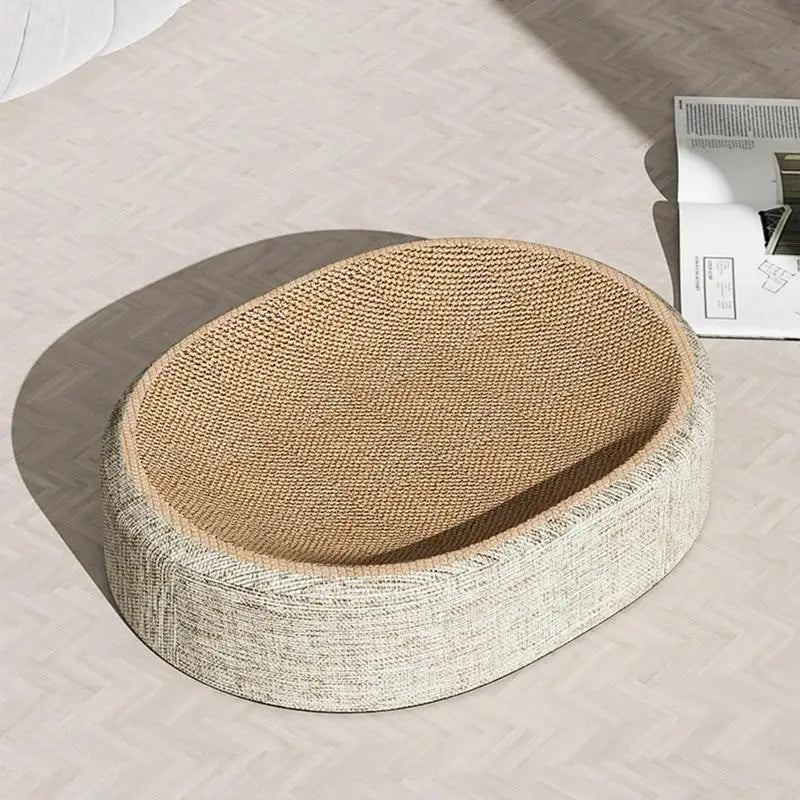 Oval Sisal Cat Scratcher Bed — photo 2