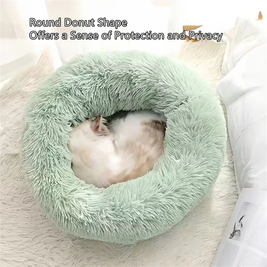 Fluffy Donut Pet Bed — Cats & Small Dogs — photo 3