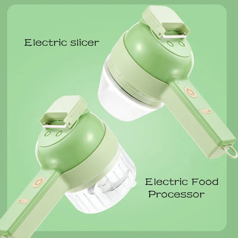 Cordless 4-in-1 Vegetable Chopper & Slicer — photo 3