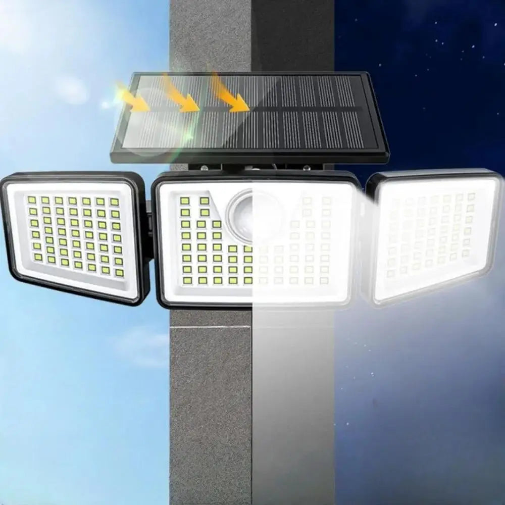 Solar Motion Sensor Light — 3 Adjustable Heads — photo 5